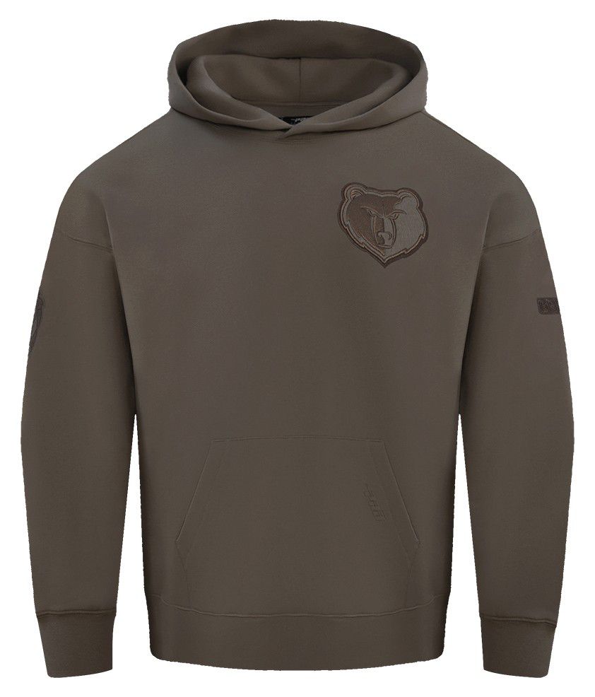 Pro Standard Men's Memphis Grizzlies Taupe Neutral Drop Shoulder Fleece Hoodie product image