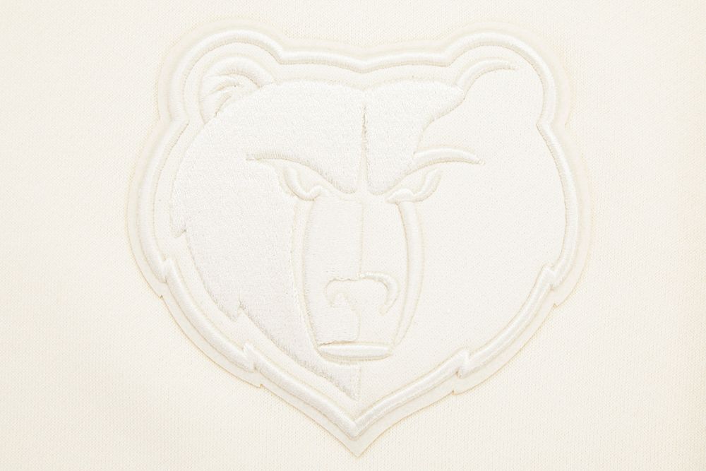 Pro Standard Men's Memphis Grizzlies Off White Neutral Drop Shoulder Fleece Hoodie product image