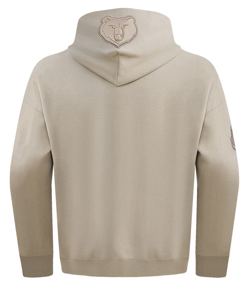 Pro Standard Men's Memphis Grizzlies Taupe Neutral Drop Shoulder Fleece Hoodie product image