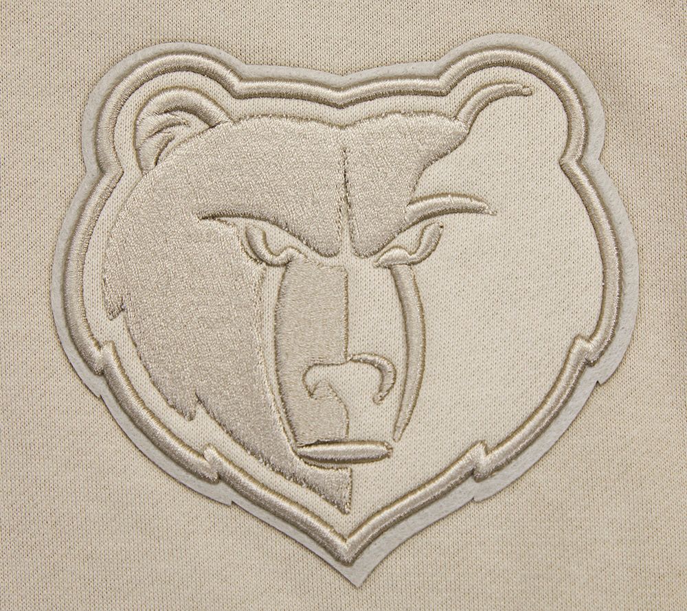Pro Standard Men's Memphis Grizzlies Taupe Neutral Drop Shoulder Fleece Hoodie product image
