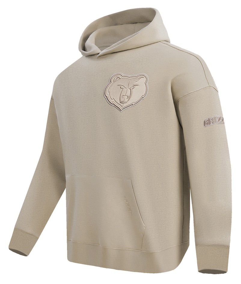 Pro Standard Men's Memphis Grizzlies Taupe Neutral Drop Shoulder Fleece Hoodie product image
