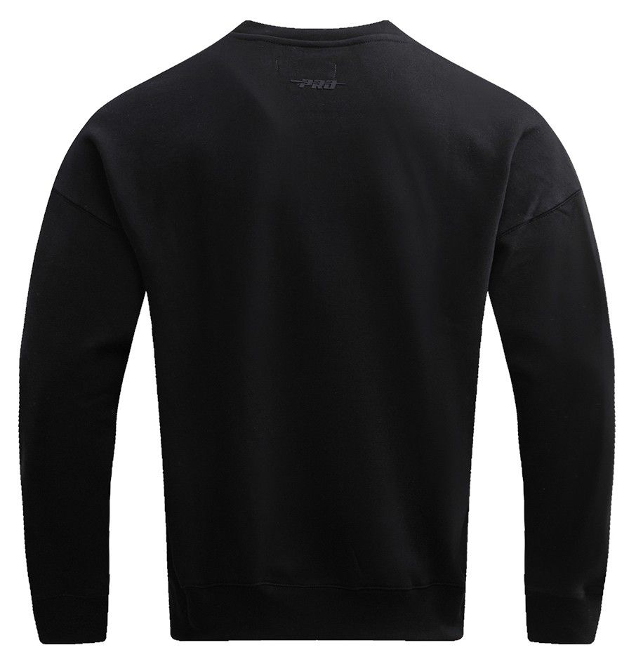 Pro Standard Men's Memphis Grizzlies Black Neutral Drop Shoulder Fleece Crewneck Sweatshirt product image