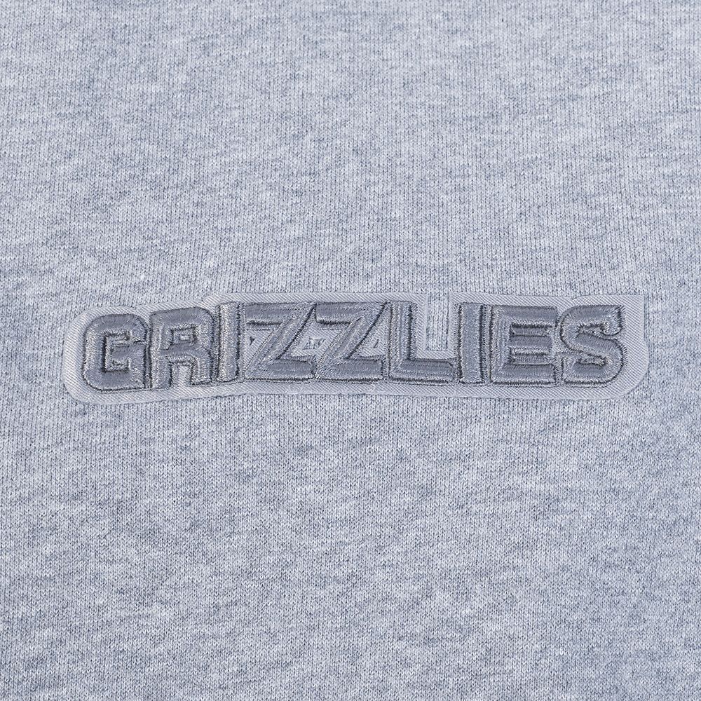 Pro Standard Men's Memphis Grizzlies Grey Neutral Drop Shoulder Fleece Crewneck Sweatshirt product image