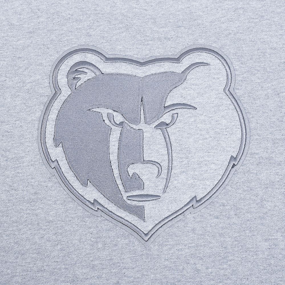 Pro Standard Men's Memphis Grizzlies Grey Neutral Drop Shoulder Fleece Crewneck Sweatshirt product image