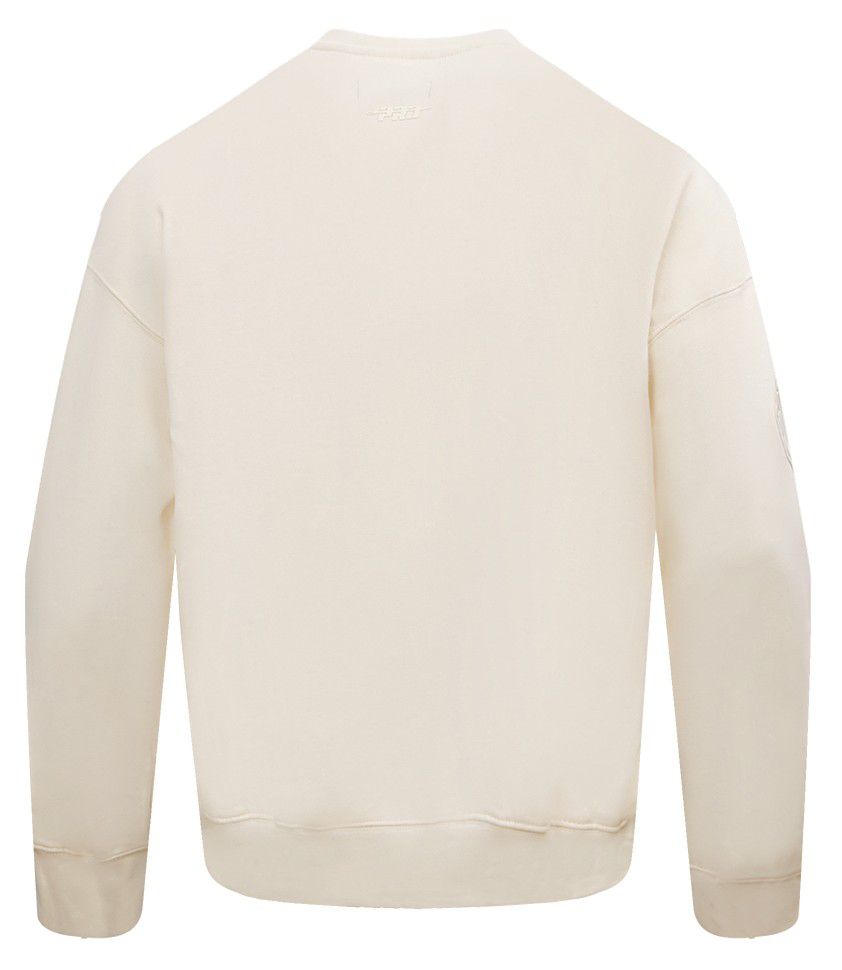 Pro Standard Men's Memphis Grizzlies Off White Neutral Drop Shoulder Fleece Crewneck Sweatshirt product image