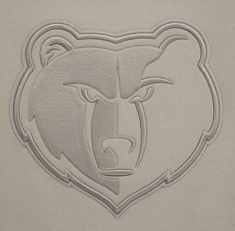 Pro Standard Men's Memphis Grizzlies Taupe Neutral Drop Shoulder Fleece Crewneck Sweatshirt product image