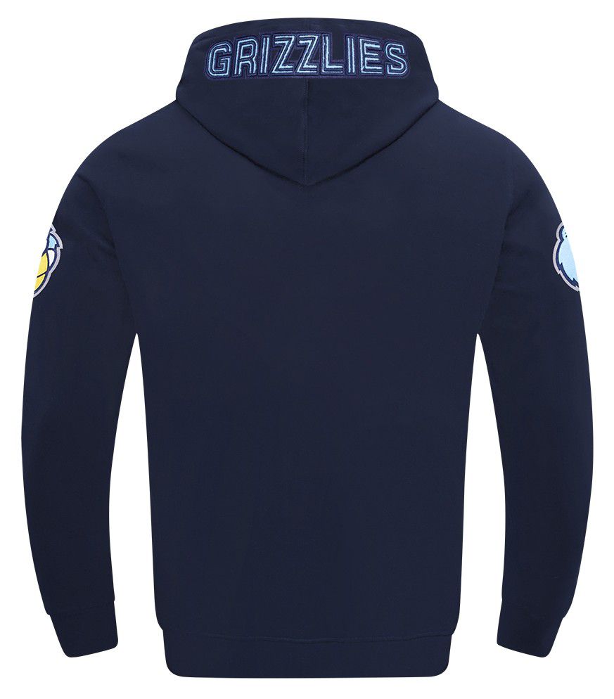 Pro Standard Men's Memphis Grizzlies Navy Classic Chenille Pullover Hoodie product image