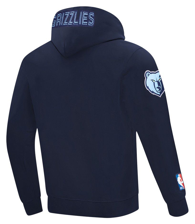 Pro Standard Men's Memphis Grizzlies Navy Classic Chenille Pullover Hoodie product image