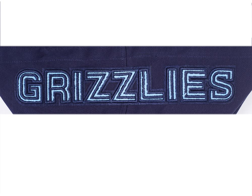 Pro Standard Men's Memphis Grizzlies Navy Classic Chenille Pullover Hoodie product image