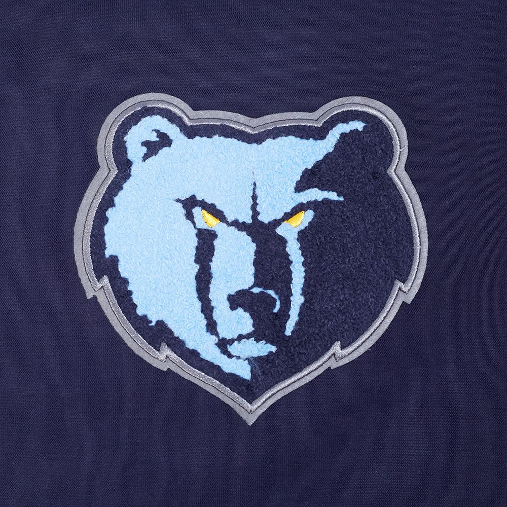 Pro Standard Men's Memphis Grizzlies Navy Classic Chenille Pullover Hoodie product image