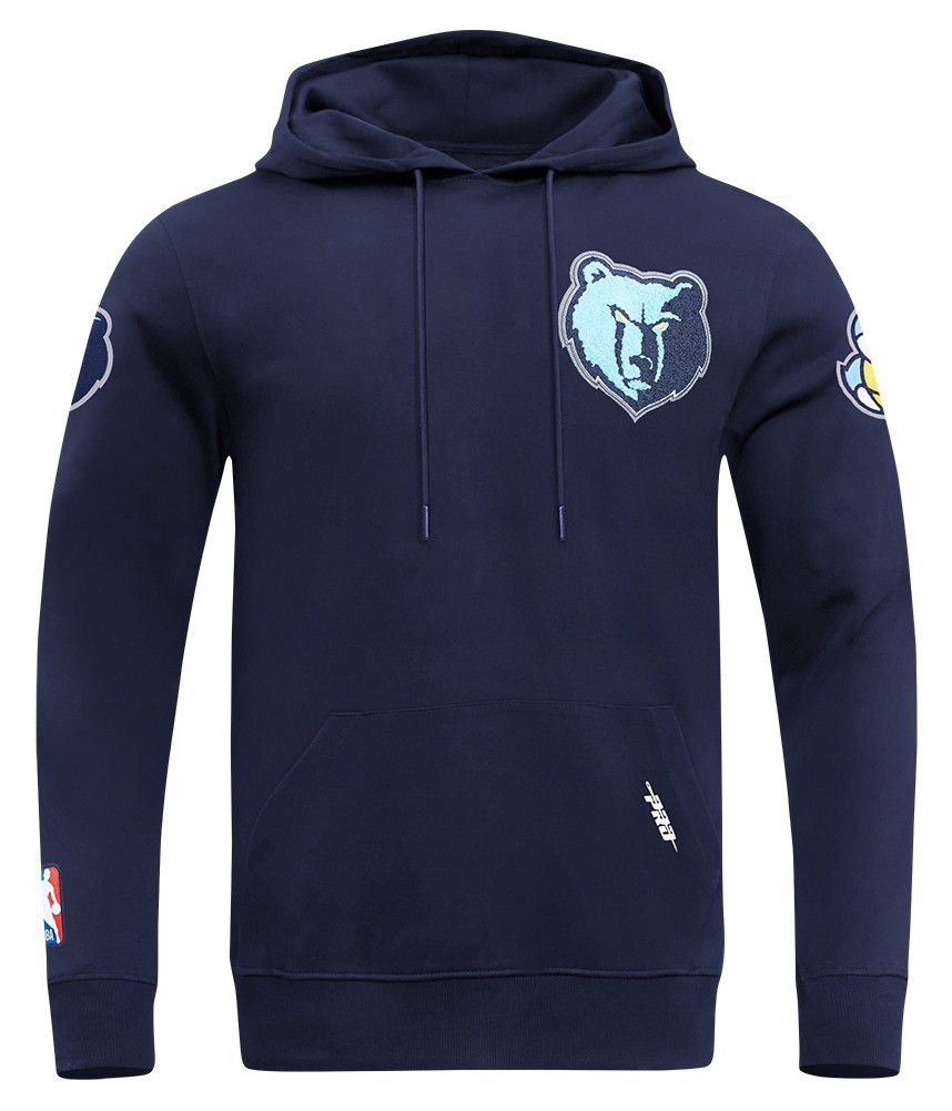 Pro Standard Men's Memphis Grizzlies Navy Classic Chenille Pullover Hoodie product image