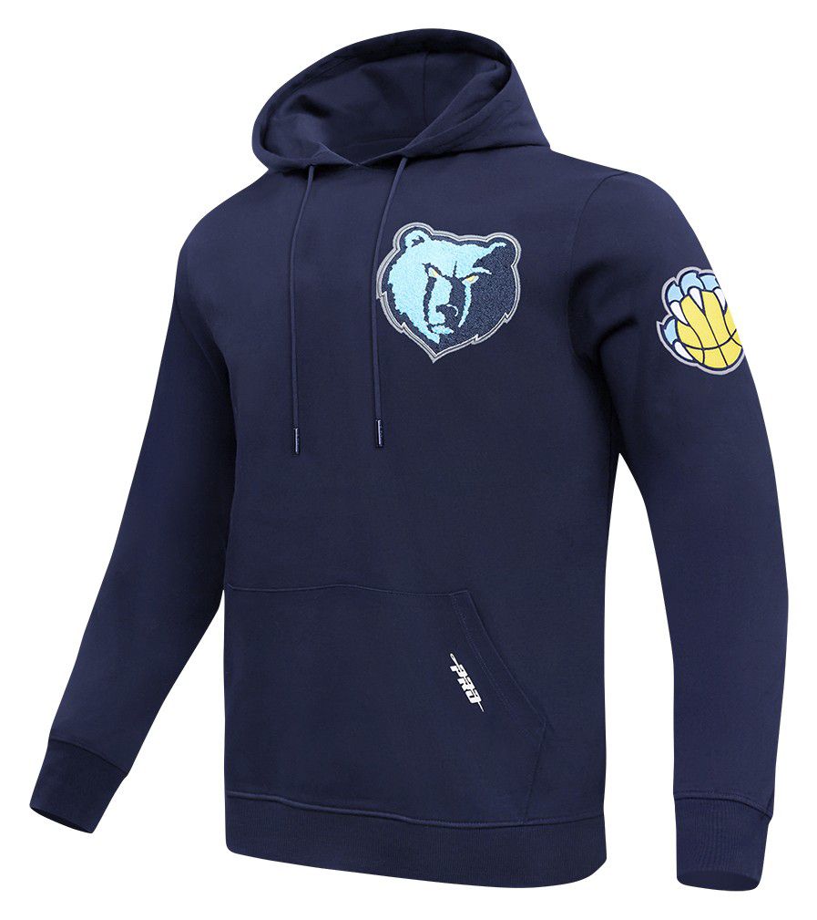 Pro Standard Men's Memphis Grizzlies Navy Classic Chenille Pullover Hoodie product image