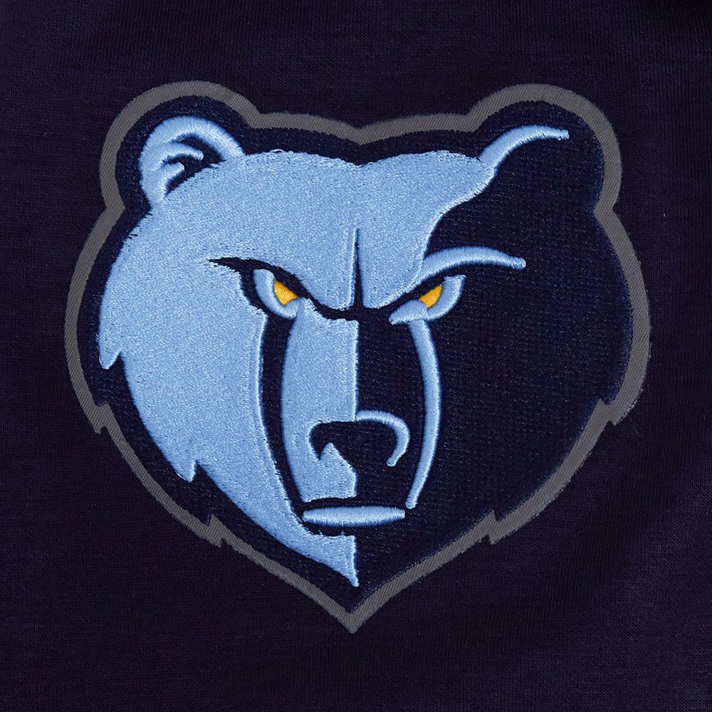 Pro Standard Men's Memphis Grizzlies Navy Classic Chenille Full Zip Hoodie product image