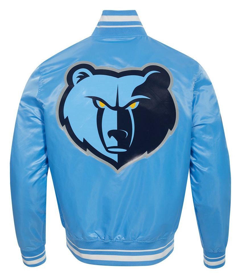 Pro Standard Men's Memphis Grizzlies Blue Script Tail Rib Satin Jacket product image