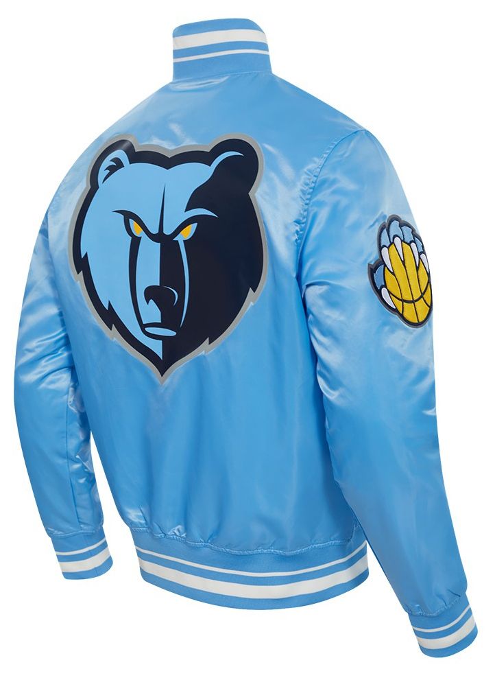 Pro Standard Men's Memphis Grizzlies Blue Script Tail Rib Satin Jacket product image