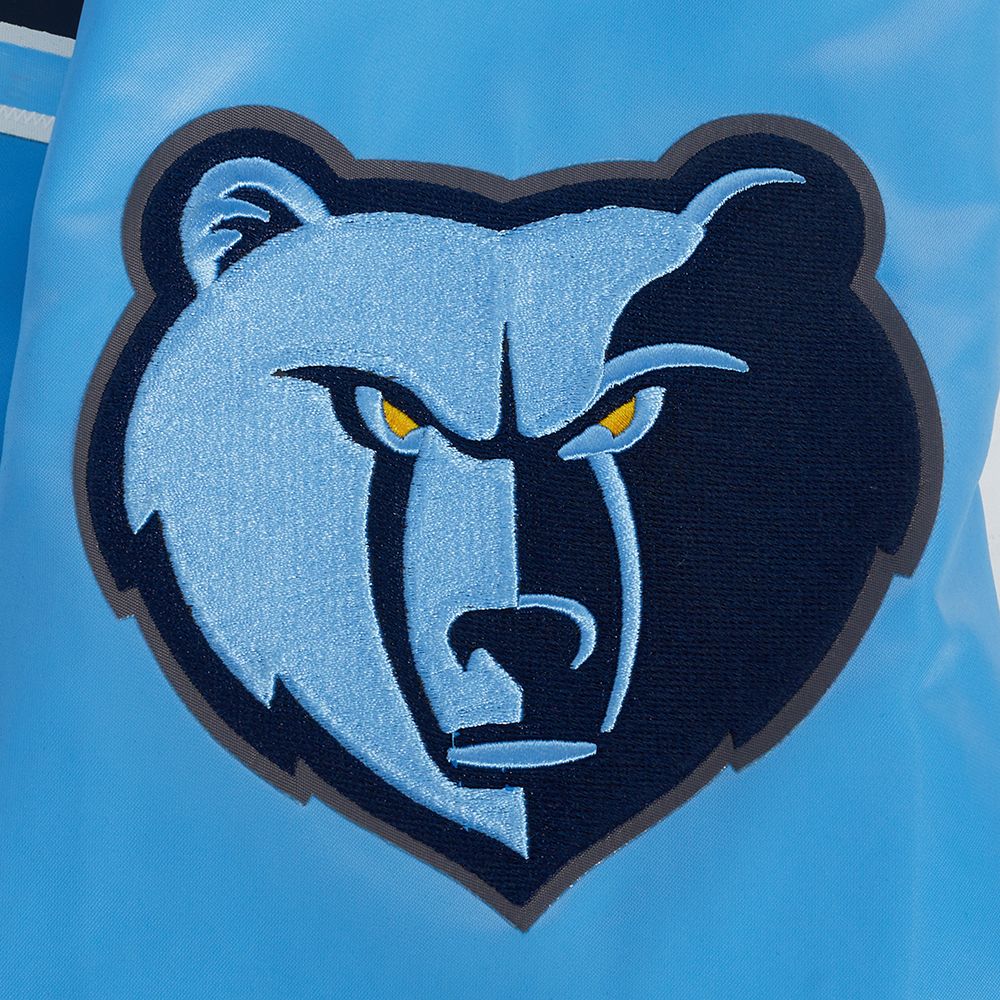 Pro Standard Men's Memphis Grizzlies Blue Script Tail Rib Satin Jacket product image