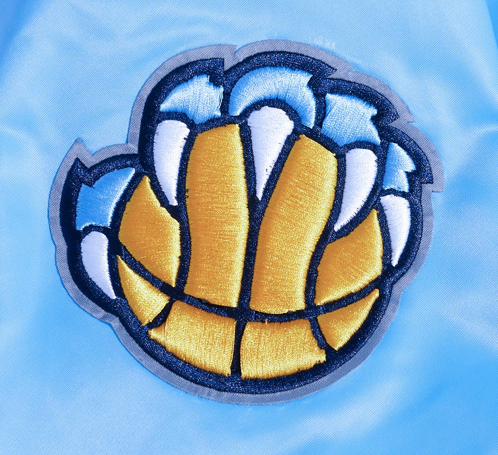 Pro Standard Men's Memphis Grizzlies Blue Old English Rib Satin Jacket product image