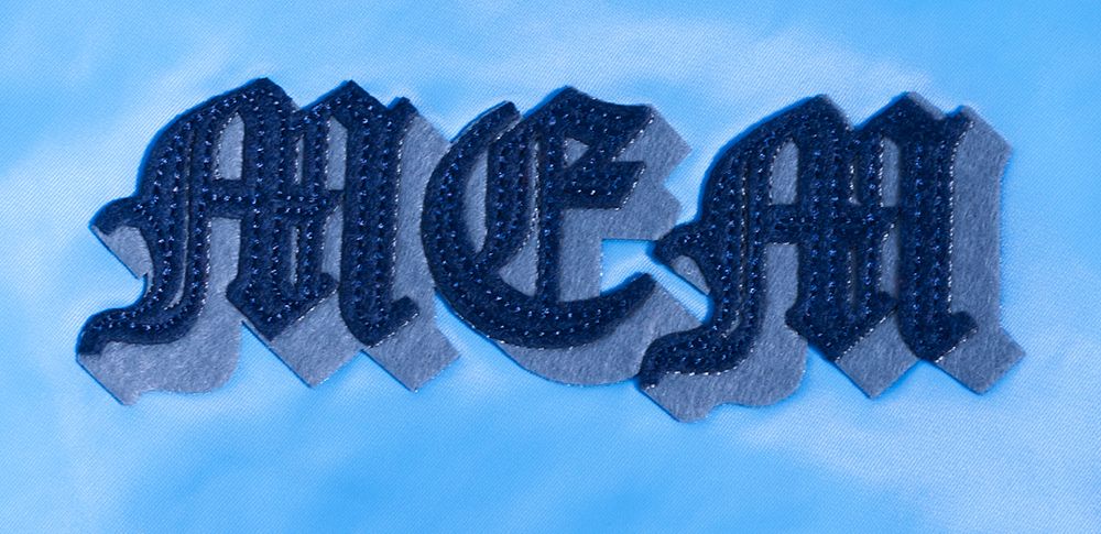 Pro Standard Men's Memphis Grizzlies Blue Old English Rib Satin Jacket product image