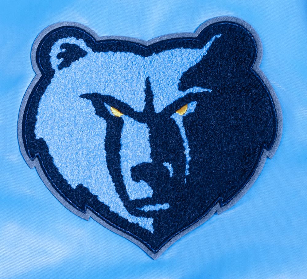 Pro Standard Men's Memphis Grizzlies Blue Old English Rib Satin Jacket product image