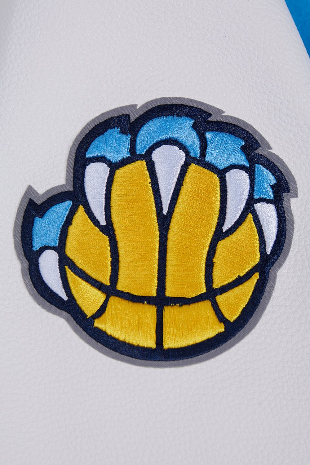 Pro Standard Men's Memphis Grizzlies Blue Old English Rib Wool Varsity Jacket product image