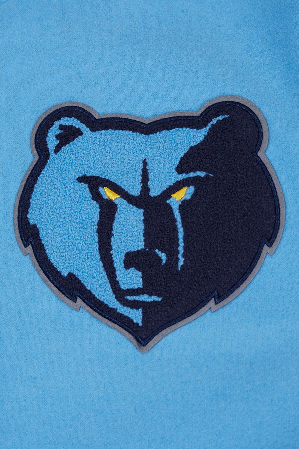 Pro Standard Men's Memphis Grizzlies Blue Old English Rib Wool Varsity Jacket product image