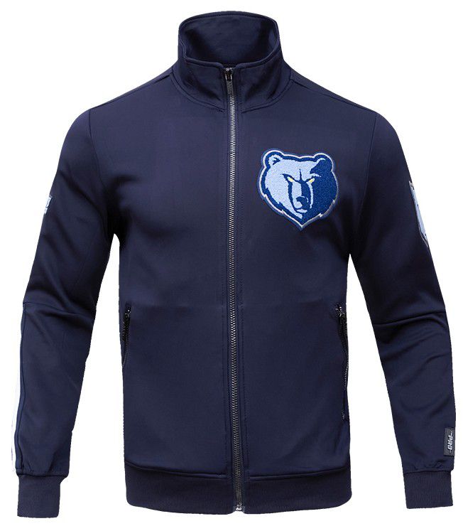 Pro Standard Men's Memphis Grizzlies Navy Classic Track Jacket product image