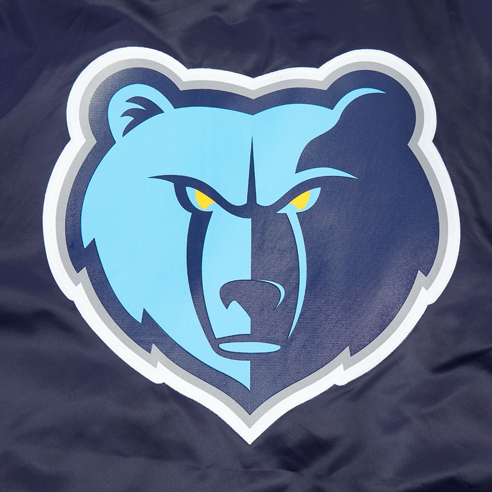 Pro Standard Men's Memphis Grizzlies Navy Big Logo Satin Jacket product image