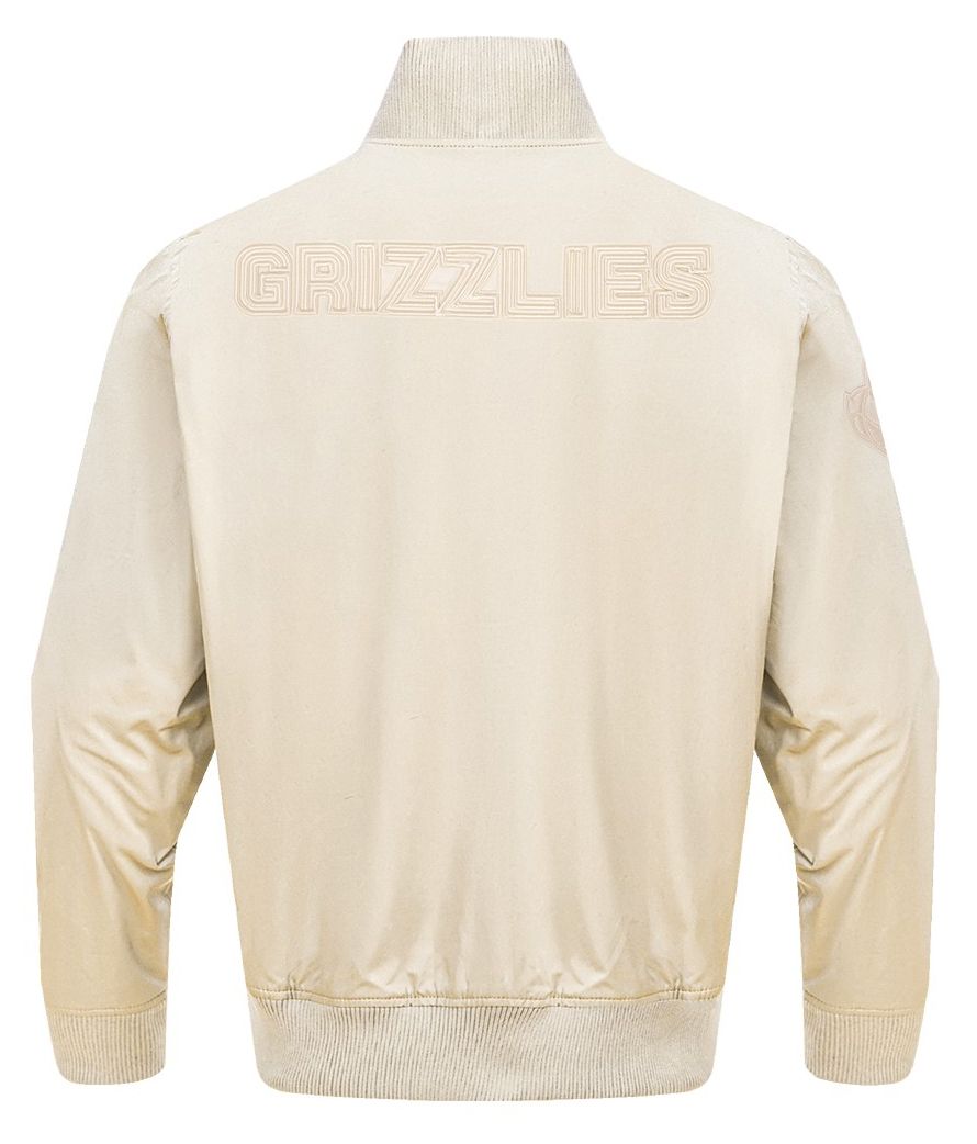 Pro Standard Men's Memphis Grizzlies Off White Neutral Twill Jacket product image