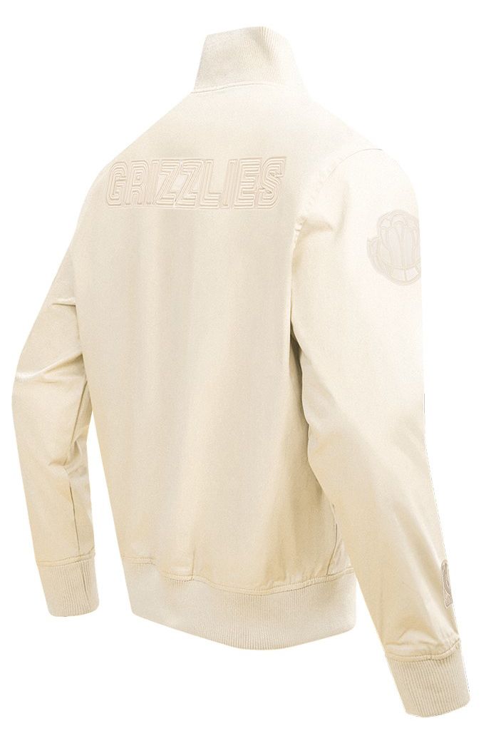Pro Standard Men's Memphis Grizzlies Off White Neutral Twill Jacket product image