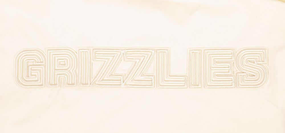 Pro Standard Men's Memphis Grizzlies Off White Neutral Twill Jacket product image