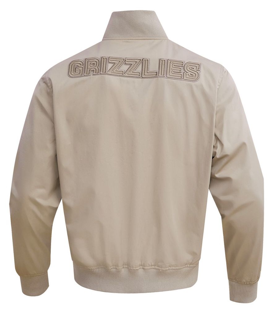 Pro Standard Men's Memphis Grizzlies Taupe Neutral Twill Jacket product image