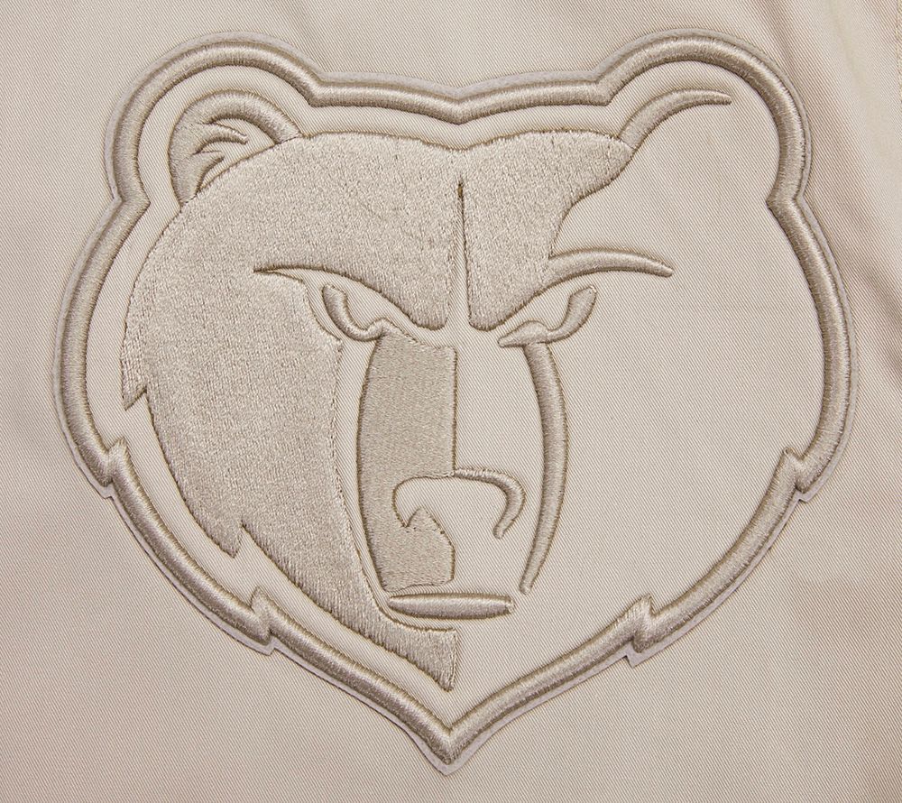 Pro Standard Men's Memphis Grizzlies Taupe Neutral Twill Jacket product image