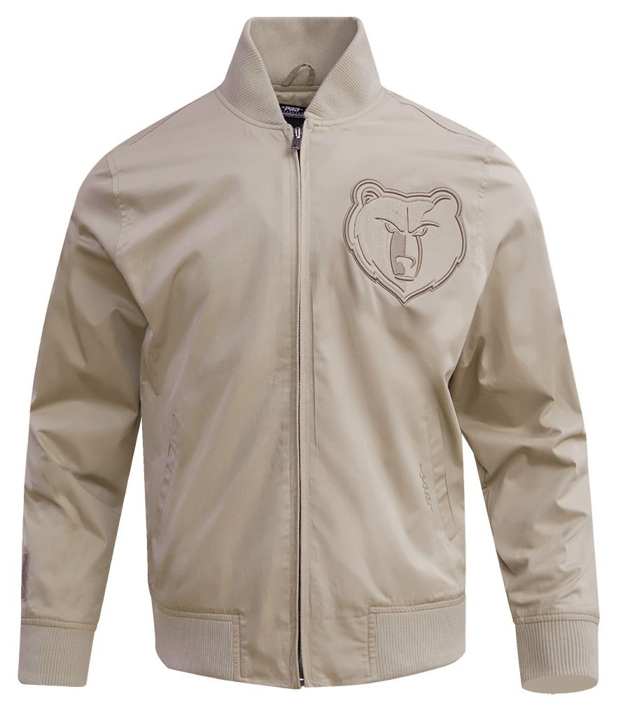 Pro Standard Men's Memphis Grizzlies Taupe Neutral Twill Jacket product image