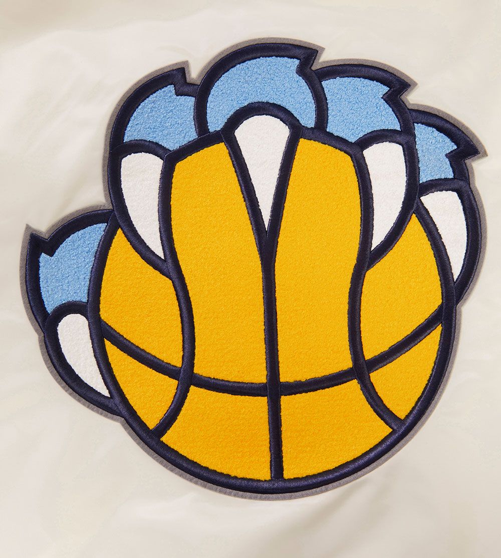 Pro Standard Adult Memphis Grizzlies White Retro Classic Satin Jacket product image