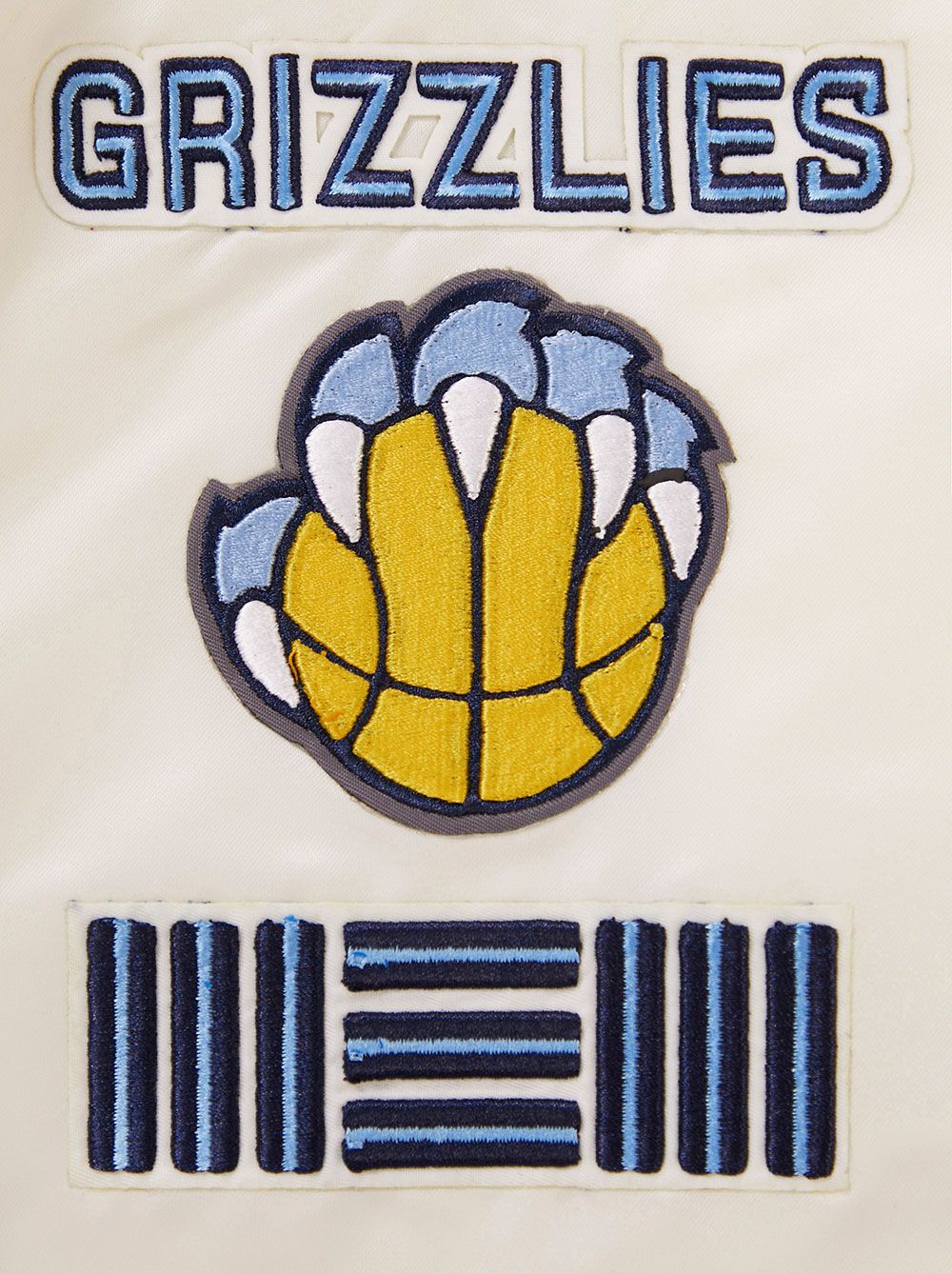 Pro Standard Adult Memphis Grizzlies White Retro Classic Satin Jacket product image