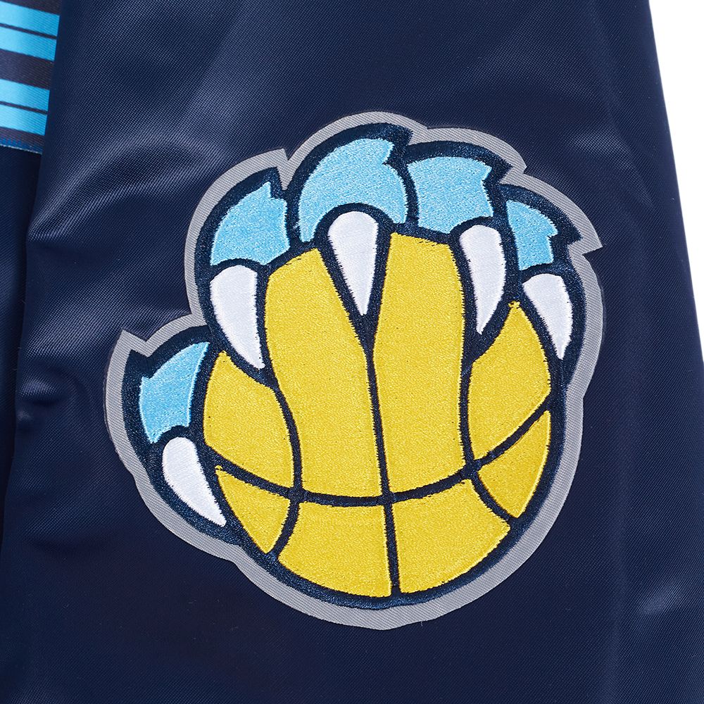 Pro Standard Men's Memphis Grizzlies Navy Classic Satin Jacket product image