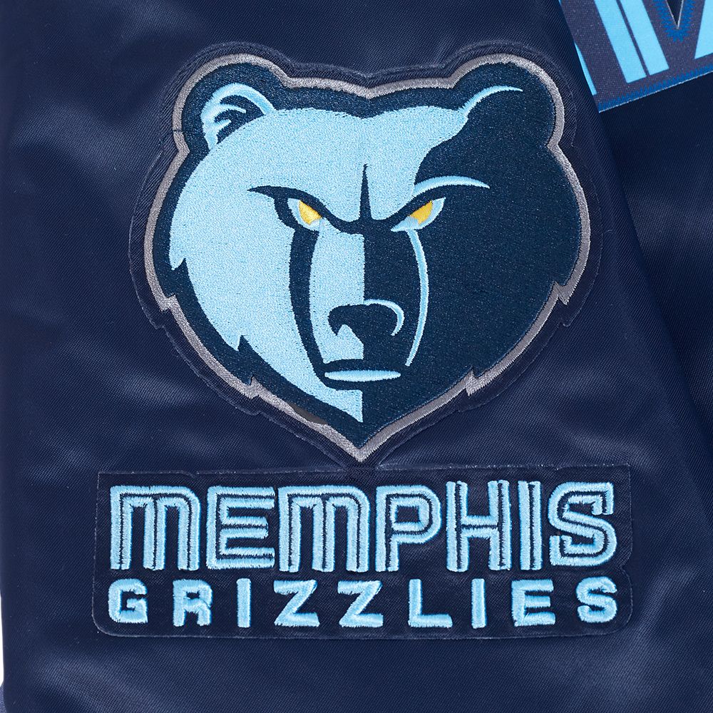 Pro Standard Men's Memphis Grizzlies Navy Classic Satin Jacket product image