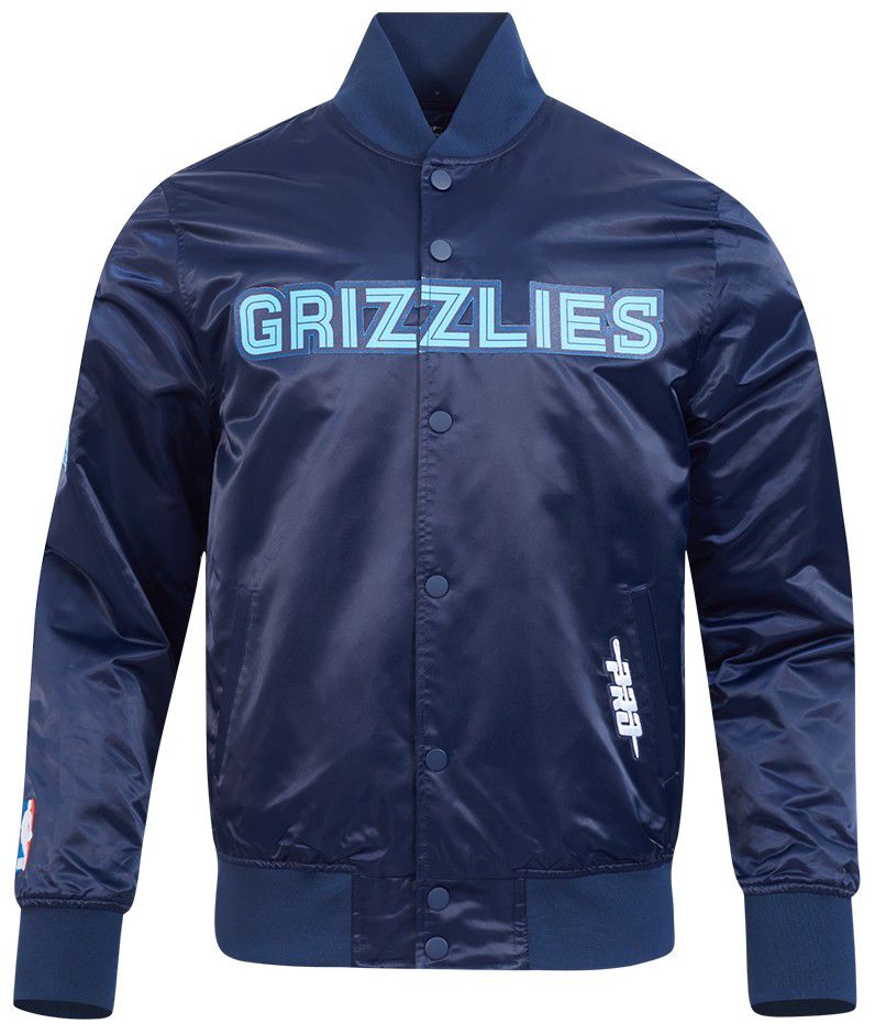 Pro Standard Men's Memphis Grizzlies Navy Classic Satin Jacket product image