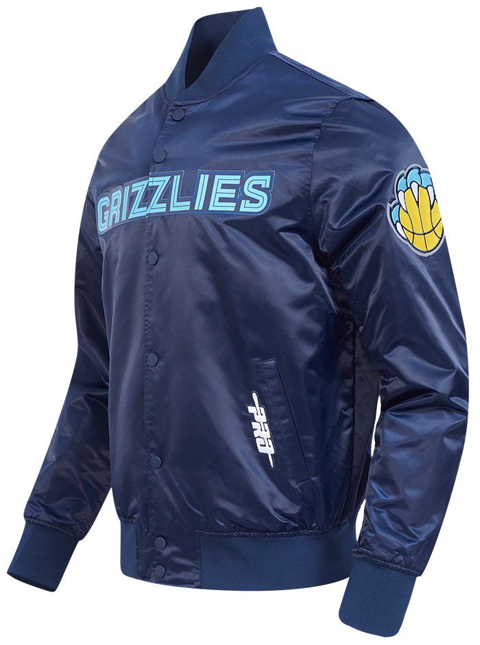 Pro Standard Men's Memphis Grizzlies Navy Classic Satin Jacket product image