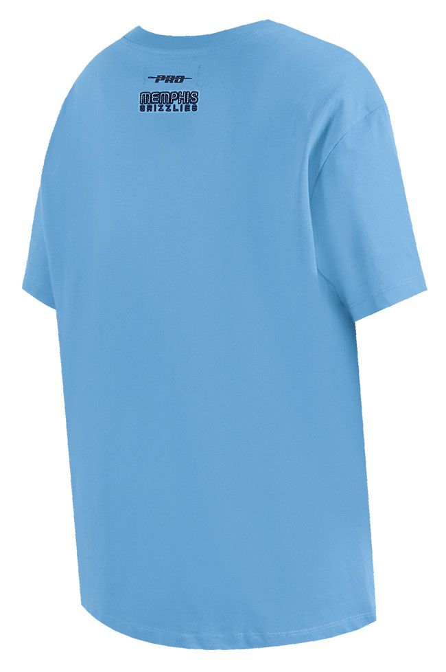 Pro Standard Women's Memphis Grizzlies Blue Script Tail Boyfriend T-Shirt product image
