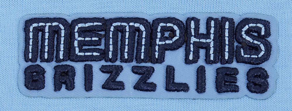 Pro Standard Women's Memphis Grizzlies Blue Script Tail Boyfriend T-Shirt product image