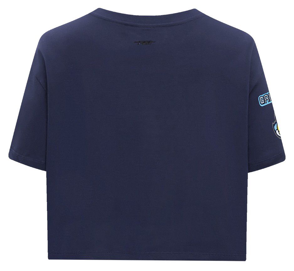 Pro Standard Women's Memphis Grizzlies Navy Mash Up Boxy T-Shirt product image