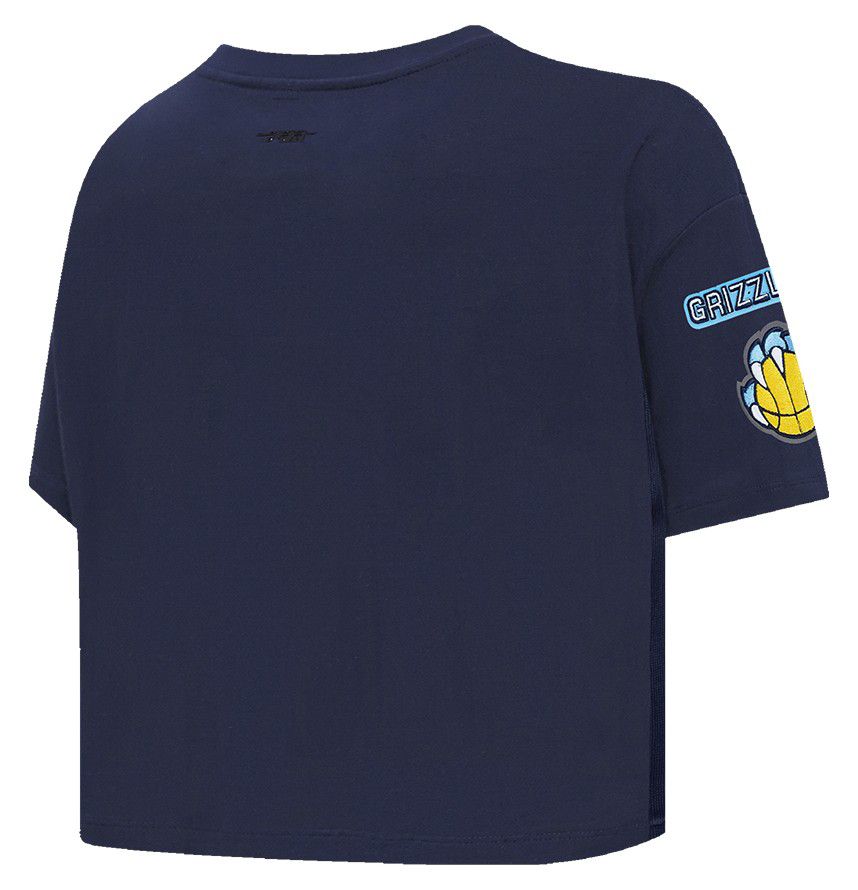 Pro Standard Women's Memphis Grizzlies Navy Mash Up Boxy T-Shirt product image