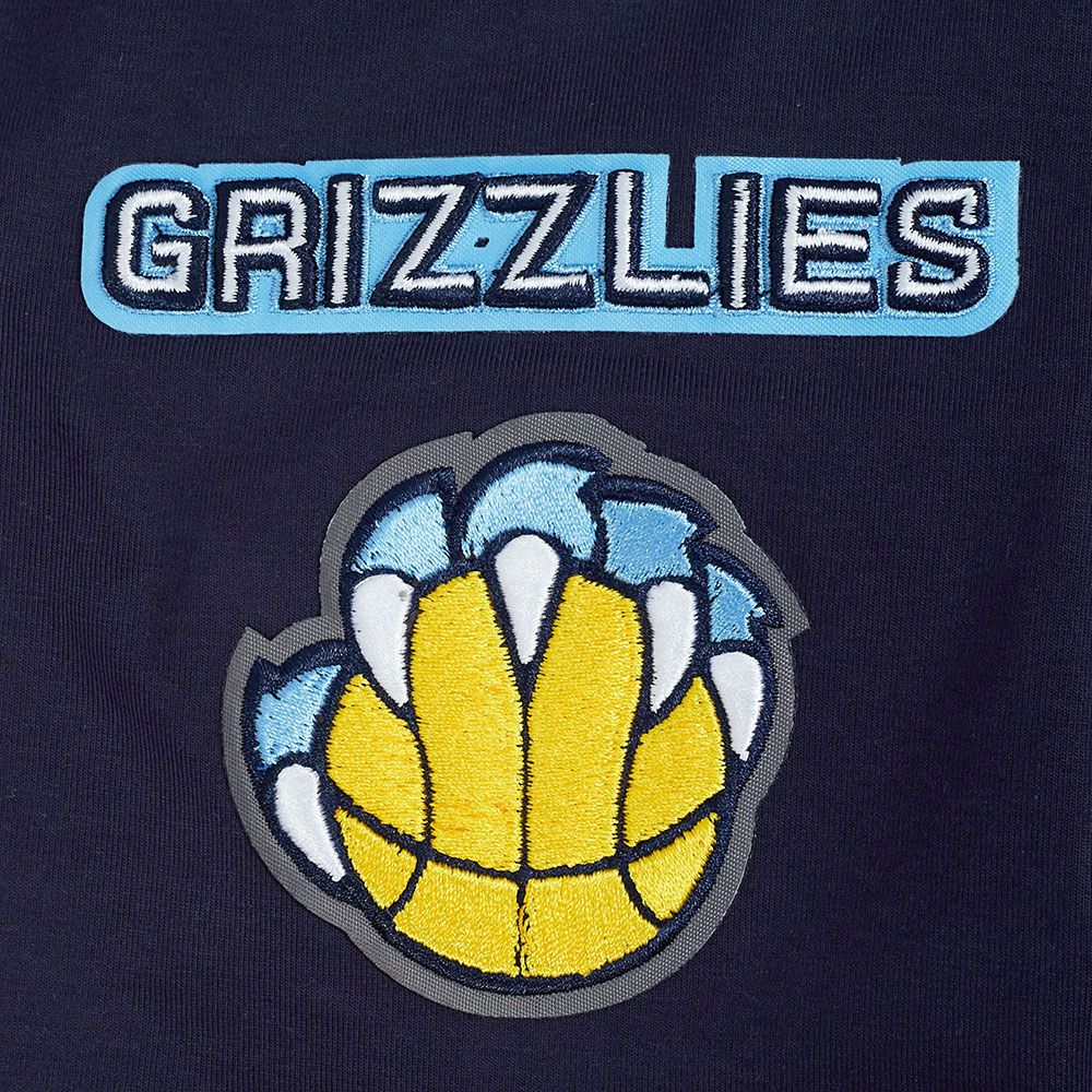 Pro Standard Women's Memphis Grizzlies Navy Mash Up Boxy T-Shirt product image