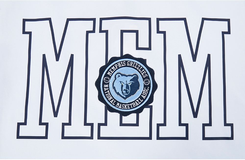 Pro Standard Women's Memphis Grizzlies White Crest Emblem Boxy T-Shirt product image