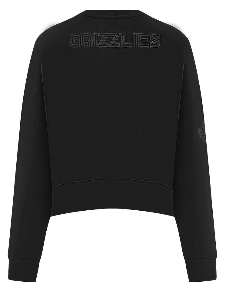 Pro Standard Women's Memphis Grizzlies Black Neutral Fleece Crewneck Sweatshirt product image