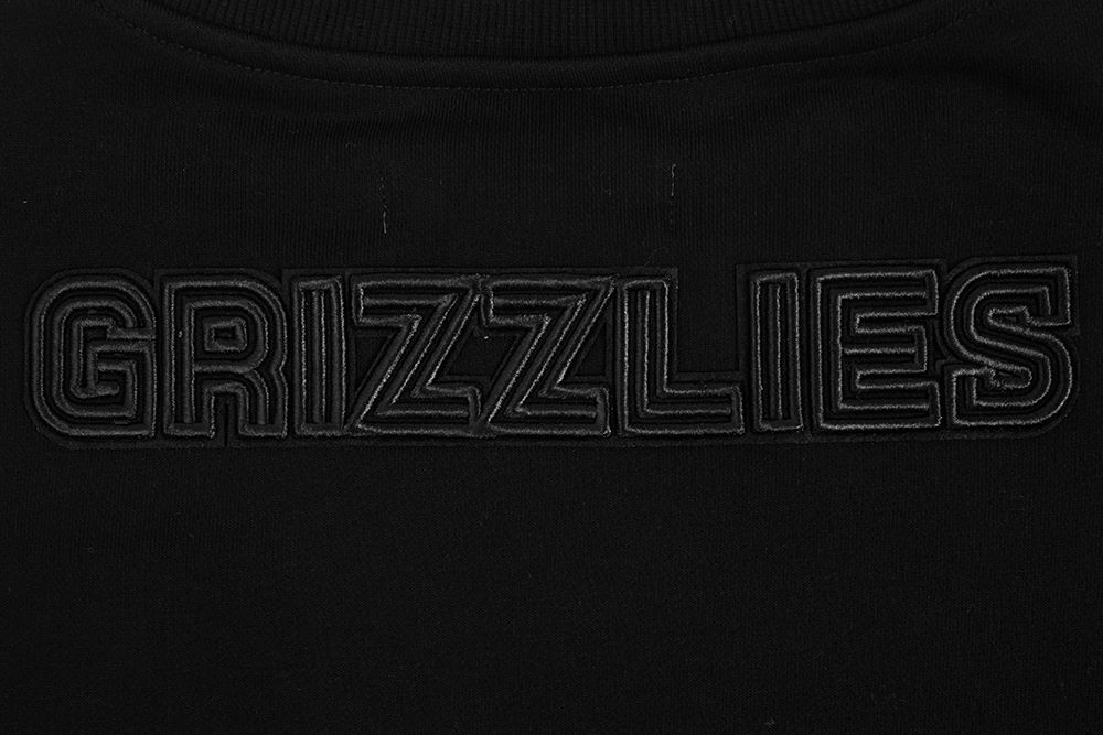 Pro Standard Women's Memphis Grizzlies Black Neutral Fleece Crewneck Sweatshirt product image