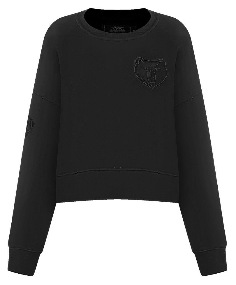 Pro Standard Women's Memphis Grizzlies Black Neutral Fleece Crewneck Sweatshirt product image