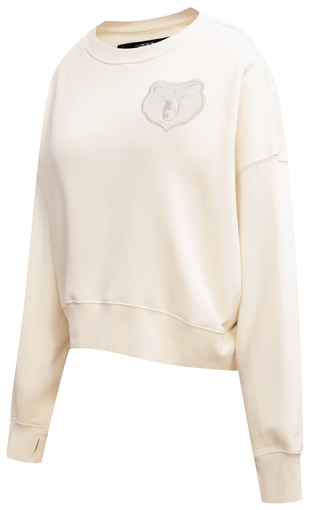 Pro Standard Women's Memphis Grizzlies Off White Neutral Fleece Crewneck Sweatshirt product image