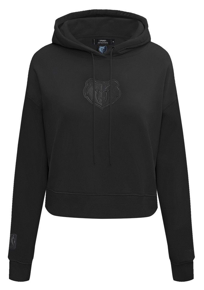 Pro Standard Women's Memphis Grizzlies Black Neutral Cropped Fleece Pullover Hoodie product image